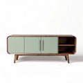 Meuble de salon en bois avec portes vertes dimensions 100 x 40 x 50cm