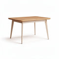 Table en bois de hêtre 120 x 75 x 75cm pour salle à manger moderne